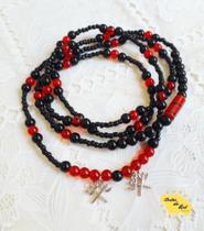 Guia de Umbanda Exu Tranca Rua de porcelana 65cm Guia de Umbanda Exu Tranca Rua de porcelana 65cm