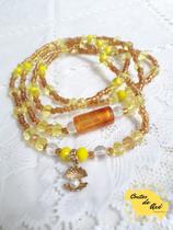 Guia de Umbanda Oxum Orixá 65cm com pingente