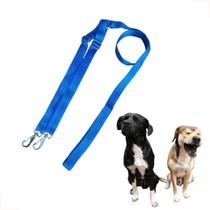 Guia Dupla Ajustável Para 2 Cachorros Passeio Pet