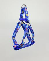 Guia e Peitoral Para Cães em Nylon estampada 1,5CMX1200CM