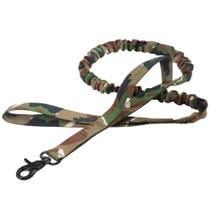 Guia Elástica p/ Cachorro MADOG Alça Longa e Curta CAMUFLADA