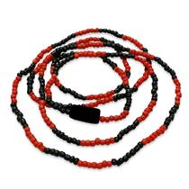 Guia Exu Pombagira Vermelho e Preto com Firma Preta Proteção Guia Exu Pombagira Vermelho e Preto com Firma Preta Proteção