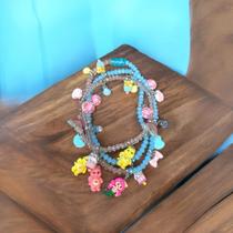 Guia Fio de Contas de Erê Ibeji Erês Azul e Rosa Proteção Umbanda Candomblé Ere Eres Ibejis Guia Fio de Contas de Erê Ibeji Erês Azul e Rosa Proteção Umbanda Candomblé Ere Eres Ibejis