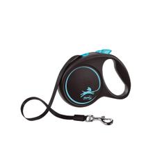 Guia Flexi Black Design Fita Média 5m - Azul p/ cães