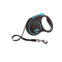 Guia Flexi Black Design Fita P 5m - Azul p/ cães