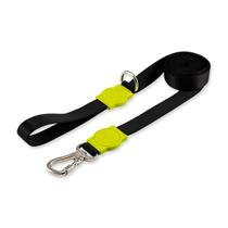 Guia Longa 2 Metros Classic Black Verde Dog Trip Brasil