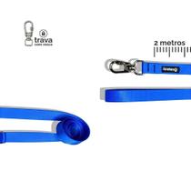 Guia Longa 2 metros para cachorros Azul Royal Guia Longa 2 metros para cachorros Azul Royal
