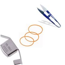 Guia Magnético Imã com Tesoura de Arremate Tecelão com Kit 3 correias overloque