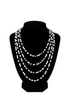 Guia Miçanguinha Preta com Branca Opaca Proteção Equilíbrio Força Espiritual