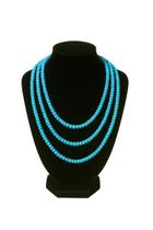 Guia Missangão Azul Claro Opaca Paz Harmonia Proteção Espiritual