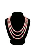 Guia Missangão Branca com Rosa Opaca e Cristal Amor Doçura Proteção e Luz Espiritual