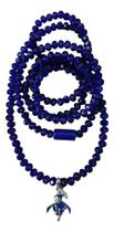 Guia Ogum Com Firma Azul Escuro 60 Cm Umbanda Candomblé Azul