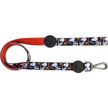Guia para Cachorro Snoopy Film Black Quadrinhos mosquetão 1,20m G 315kg resistência Zooz Pets