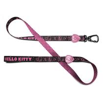 Guia para Cães 1,2m Hello Kitty Black FreeFaro