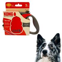 Guia Para Cães Retrátil Kong Terrain P - Até 20kg