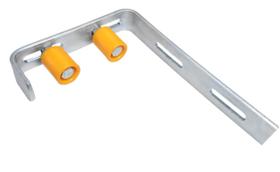 Guia Para Portão De Correr Completo 20x50mm Com Haste