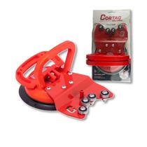 Guia Para Serra Copo Com Ventosa Premium Cortag Para Perfuração Precisa Em Porcelanato Cerâmica Mármore Granito Uso Profissional Manual Cod. 62177 Guia Para Serra Copo Com Ventosa Premium Cortag Para Perfuração Precisa Em Porcelanato Cerâmica Mármore Granito Uso Profissional Manual Cod. 62177