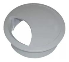 Guia Passa Fio 46mm Cinza Claro - 8 Peças