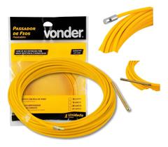 Guia Passa Fio Elétrico Sonda De Pvc Alma De Aço Vonder 30m