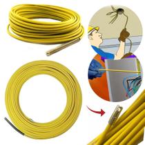 Guia Passa Fio Sonda Puxa Fio Alma De Aço Profissional 15m Guia Passa Fio Sonda Puxa Fio Alma De Aço Profissional 15m