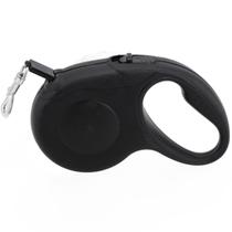 Guia Retrátil Automática 3m Poliéster Cães 15 Kg Lovely Vibe cor:preto Guia Retrátil Automática 3m Poliéster Cães 15 Kg Lovely Vibe cor:preto