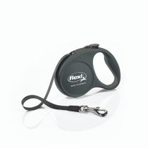 Guia Retrátil Flexi Fun Preta PP