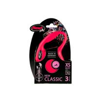 Guia retratil Flexi New Classic Corda PP Red p/ cães até 8kg