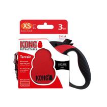 Guia Retrátil Kong Retractable Leash Extra Pequeno Vermelho