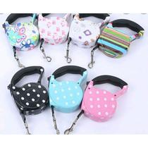 Guia Retratil Para Cachorros 5m Estampada Estilosa