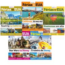Guia Turismo e Viagem Kit 10 Revista Férias Estados Unidos - Europa