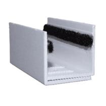 Guia U Externo Ajustável Para Porta De Correr - Branco Guia U Externo Ajustável Para Porta De Correr - Branco