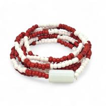 Guia Zé Pilintra Branca e Vermelha com Firma Branca 60 cm