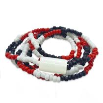 Guia Zé Pilintra Vermelha Branca e Preta Firma Branca 50cm