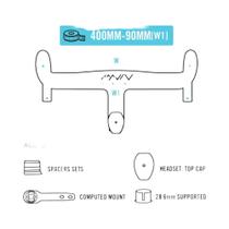 Guiador De Bicicleta De Estrada De Carbono LEXON Com Cabo Interno Completo Integrado Na Haste Do