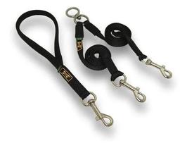 Guias Coleiras Guia Para Caes Guia Cães Guia Dupla Guia Pet (Preto)