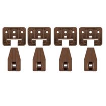 Guias de reposição LONTAN em plástico para corrediças de gaveta, kit com 4 unidades Guias de reposição LONTAN em plástico para corrediças de gaveta, kit com 4 unidades