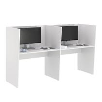 Guiche de Trabalho 2 Lugares Grecia Branco Guiche de Trabalho 2 Lugares Grecia Branco