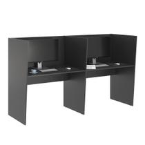Guiche de Trabalho 2 Lugares Grecia Preto Onix Guiche de Trabalho 2 Lugares Grecia Preto Onix