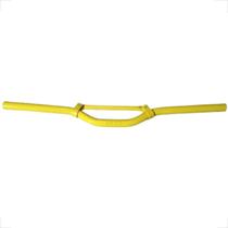 GUIDÃO ALUMINIO COM REFORÇO PARA BIKE BICICLETA MTB DH 22.2x700MM GTU AMARELO NEON