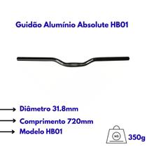 Guidão Bike Absolute Alum. MTB HB01 31.8X720mm Altura 40mm