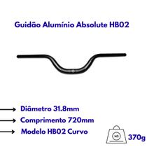 Guidão Bike Absolute MTB HB02 31.8x720mm Curvo Altura 80mm