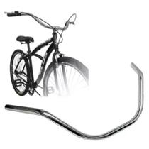 Guidão Caiçara Beach Retrô Praiana Cromado Aço Carbono Bicicleta Vintage Guidão Caiçara Beach Retrô Praiana Cromado Aço Carbono Bicicleta Vintage