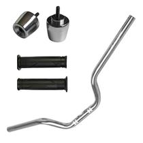 Guidão Com Pesinho e Manoplas Honda Cb Twister 2009 a 2015 / Cb 300 2004 a 2008 Cromado Rosca Moto Motocicletas