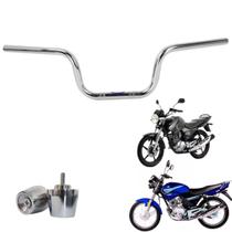 Guidão Com Pesinho Pcx Ybr 125 2001 ate 2015 Factor Yamaha Moto Rosca Cromagem