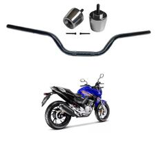 Guidão Com Pezinho Peso Moto Cb 250 Twister Preto Fosco 2014/2020 Guidão Com Pezinho Peso Moto Cb 250 Twister Preto Fosco 2014/2020