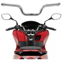 Guidão Cromado Moto Honda PCX 150 com Peso Compatível Com Todos Anos