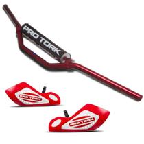 Guidão Cross Alto + Protetor De Mão Hand Guards Pro Tork