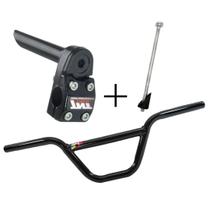 Guidão De Bicicleta BMX Cross Free Style 22,2mm Kit com Mesa Alumínio + Parafuso Expander