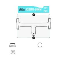 Guidão De Bicicleta De Corrida Em Carbono De 28,6mm Com Cabos Internos Integrados Acessórios De