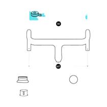 Guidão De Bicicleta De Corrida Em Carbono De 28,6mm Com Cabos Internos Integrados Acessórios De